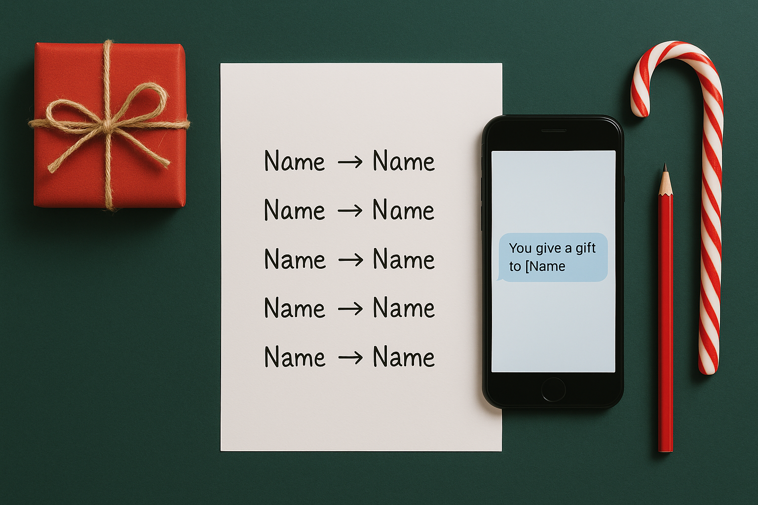Mikołajkomat — losowanie par Secret Santa i wysyłka SMS