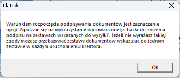 Zgoda na hasło