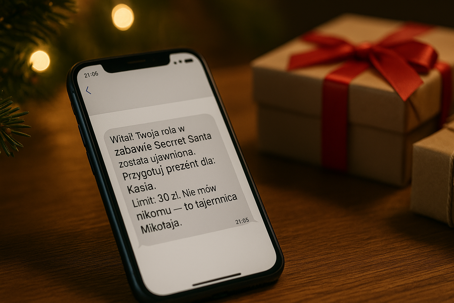 Mikołajki przez SMS – kreatywne wiadomości ujawniające wylosowaną osobę